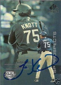 Jon Knott Signed San Diego Padres 2004 UD SP Card