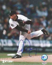 Jason Jennings Autographed Colorado Rockies Action 8x10 Photo