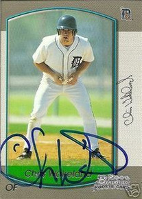 Chris Wakeland Signed Tigers 2000 Bowman Rookie Card