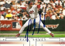 Paul Shuey Signed Cleveland Indians 2002 UD Card