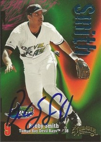 Bobby Smith Signed Tampa Bay Rays 1998 Thunder Card