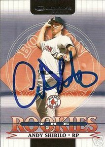 Andy Shibilo Signed Boston Red Sox Donruss Rookie Card