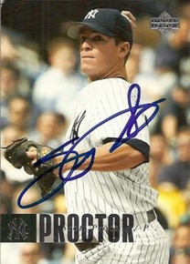 Scott Proctor Signed New York Yankees 2006 UD Card