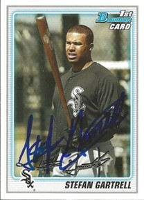 Stefan Gartrell Autographed Chicago White Sox 2010 Bowman Rookie Card