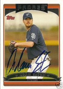 Adam Eaton Signed San Diego Padres 2006 Topps Card