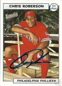 Chris Roberson Signed Phillies 2005 Bazooka Rookie Card