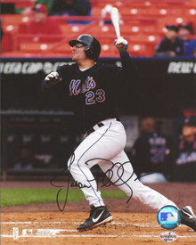 Jason Phillips Autographed New York Mets Home 8x10 Photo