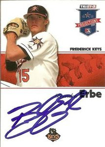 Brandon Erbe Signed 2008 Projections Card Orioles
