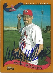 Woody Williams Signed St. Louis Cardinals 02 Topps Card