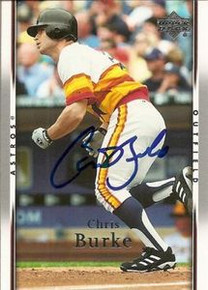Chris Burke Signed Houston Astros 2007 Upper Deck Card