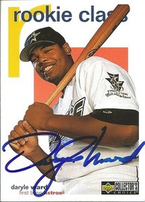 Daryle Ward Signed Houston Astros 99 UD CC Rookie Card
