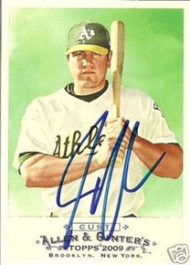 Jack Cust Signed Oakland A's 2009 Allen & Ginter Card