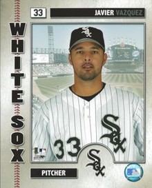Javier Vazquez Chicago White Sox Unsigned Photofile 8x10 Photo