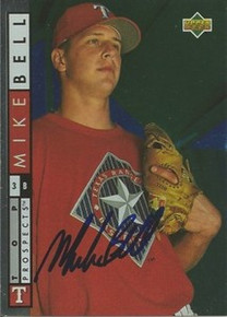 Mike Bell Signed Texas Rangers 1994 Upper Deck Card