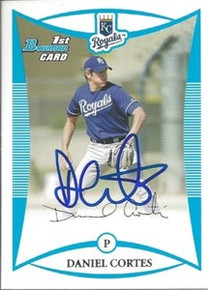 Seattle Mariners Dan Cortes Signed Bowman Rookie Card