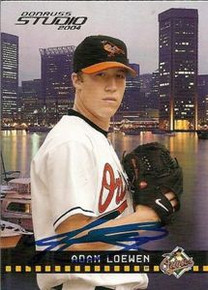 Adam Loewen Signed Baltimore Orioles 2004 Studio Card