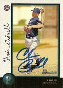 Chris Gissell Signed Chicago Cubs 1998 Bowman Card