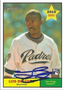 Luis Durango Signed Padres 2010 Topps Heritage Card
