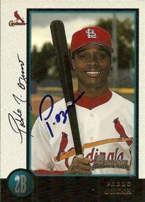 Pablo Ozuna Signed Cardinals 1998 Bowman Rookie Card