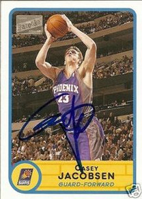 Casey Jacobsen Signed Phoenix Suns 2002-2003 Card