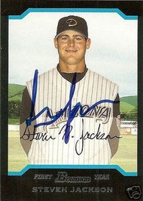 Yankees Steven Jackson Signed 2004 Bowman Rookie Card