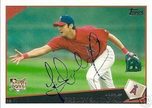 Freddy Sandoval Signed Los Angeles Angels 2009 Topps Card
