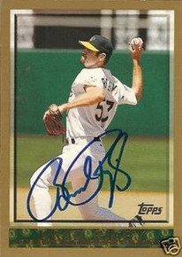 Brad Rigby Signed Oakland A's 1998 Topps Card