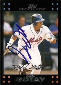 Ruben Gotay Signed New York Mets 2007 Topps Card