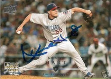 Kevin Hart Signed Chicago Cubs 2008 UD Rookie Card
