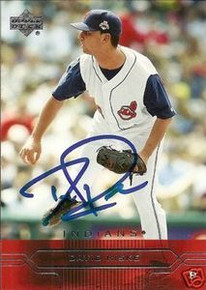 David Riske Signed Cleveland Indians 2005 UD Card