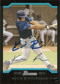 Kevin Richardson Signed Rangers 2004 Bowman Rookie Card