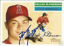 Marlins Dallas McPherson Signed 05 Topps Heritage Card