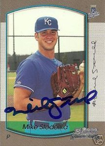 Mike Stodolka Signed Royals 2000 Bowman Rookie Card