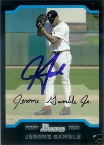 Jerome Gamble Signed Red Sox 2004 Bowman Rookie Card