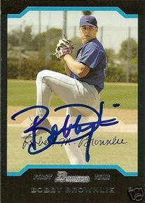 Nationals Bobby Brownlie Signed 2004 Bowman Rookie Card