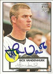 Rick Vandenhurk Signed Marlins 07 Topps '52 Rookie Card