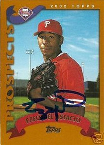 Houston Astros Ezequiel Astacio Signed 2002 Topps Card