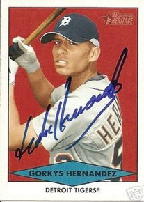 Atlanta Braves Gorkys Hernandez Autographed Rookie Card