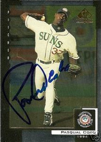 Pasqual Coco Signed Toronto Blue Jays 1999 UD SP Card