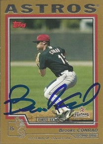 Brooks Conrad Signed Houston Astros 2004 Topps Card