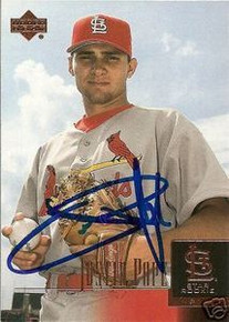 New York Yankees Justin Pope Signed 2001 UD Rookie Card