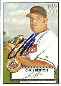 New York Yankees Chris Britton Signed Topps '52 Card