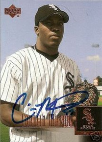 Corwin Malone Signed Chicago White Sox UD Rookie Card