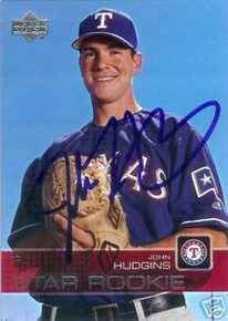 John Hudgins Signed Texas Rangers 2003 UD Rookie Card