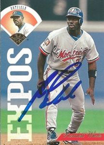 Rondell White Signed Montreal Expos 1995 Leaf Card