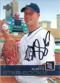 Kyle Sleeth Signed Detroit Tigers 2003 UD Rookie Card