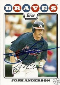 Detroit Tigers Josh Anderson Signed 2008 Topps Card