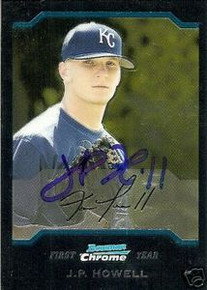 Tampa Bay Rays J.P. Howell Signed 04 Bowman Rookie Card