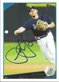Jack Wilson Signed Seattle Mariners 2009 Topps Card