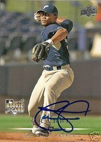 Callix Crabbe Signed San Diego Padres 08 UD Rookie Card